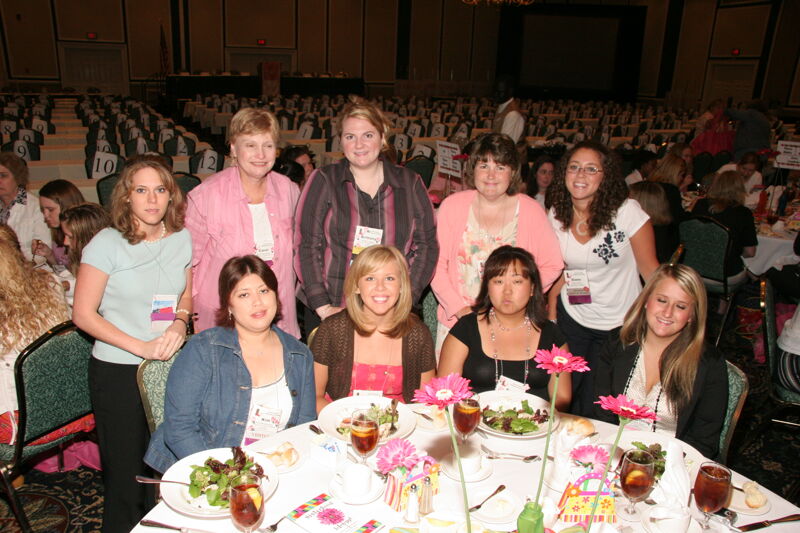 Table of Nine at Convention Sisterhood Luncheon Photograph 3, July 15, 2006 (Image)