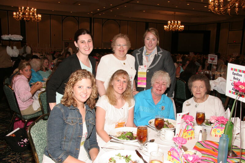 Table of Seven at Convention Sisterhood Luncheon Photograph 2, July 15, 2006 (Image)