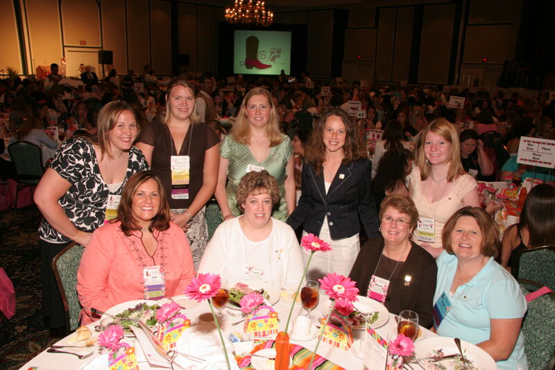 Table of Nine at Convention Sisterhood Luncheon Photograph 6, July 15, 2006 (Image)