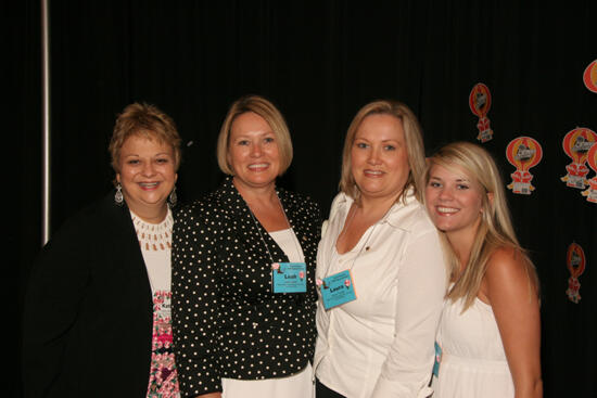 Williams, Jarrell, Thrash, and Unidentified at Convention Sisterhood Luncheon Photograph 2, July 15, 2006 (image)