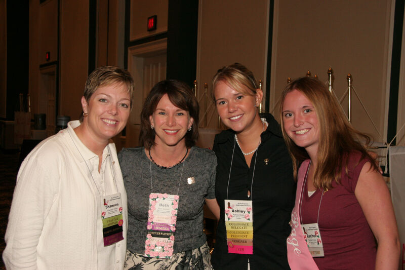 Gibbs, Monnin, Wells, and Yates at Convention Sisterhood Luncheon Photograph, July 15, 2006 (Image)