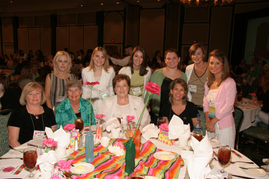 Table of 10 at Convention Sisterhood Luncheon Photograph 1, July 15, 2006 (image)