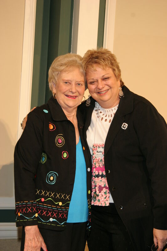 July 15 Kathy Williams and Unidentified at Convention Sisterhood Luncheon Photograph Image
