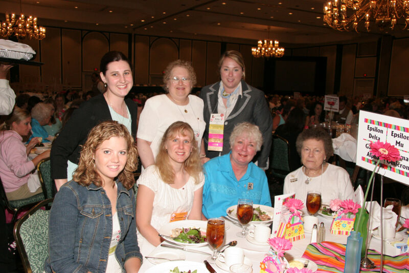July 15 Table of Seven at Convention Sisterhood Luncheon Photograph 1 Image