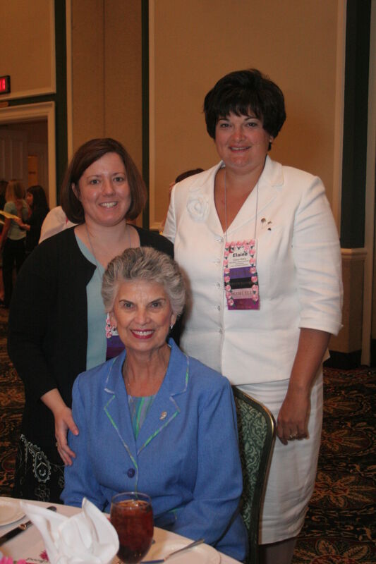 Sackinger, Maloy, and Unidentified at Convention Sisterhood Luncheon Photograph 1, July 15, 2006 (Image)