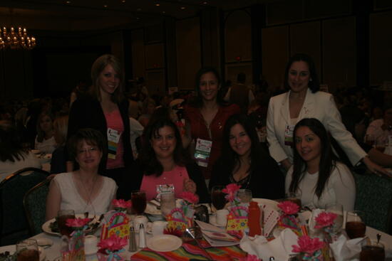 Table of Seven at Convention Sisterhood Luncheon Photograph 6, July 15, 2006 (image)