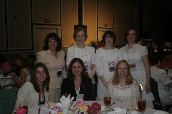 Table of Seven at Convention Sisterhood Luncheon Photograph 4, July 15, 2006 (image)