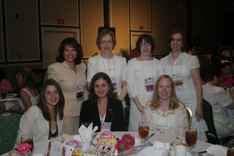 Table of Seven at Convention Sisterhood Luncheon Photograph 3, July 15, 2006 (Image)