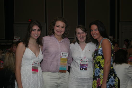 Tackett, Donelan, Gatton-Stokes, and Unidentified at Convention Sisterhood Luncheon Photograph 2, July 15, 2006 (image)