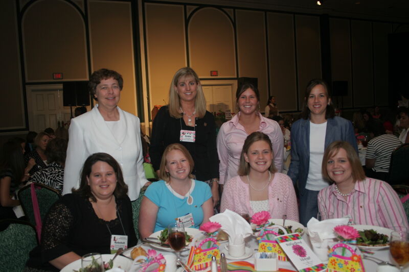 Table of Eight at Convention Sisterhood Luncheon Photograph 3, July 15, 2006 (Image)