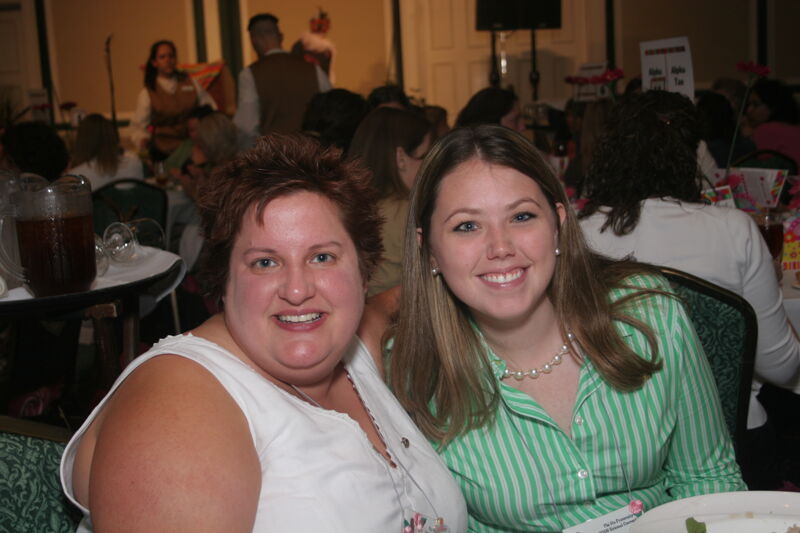 July 15 Becky School and Unidentified at Convention Sisterhood Luncheon Photograph 1 Image