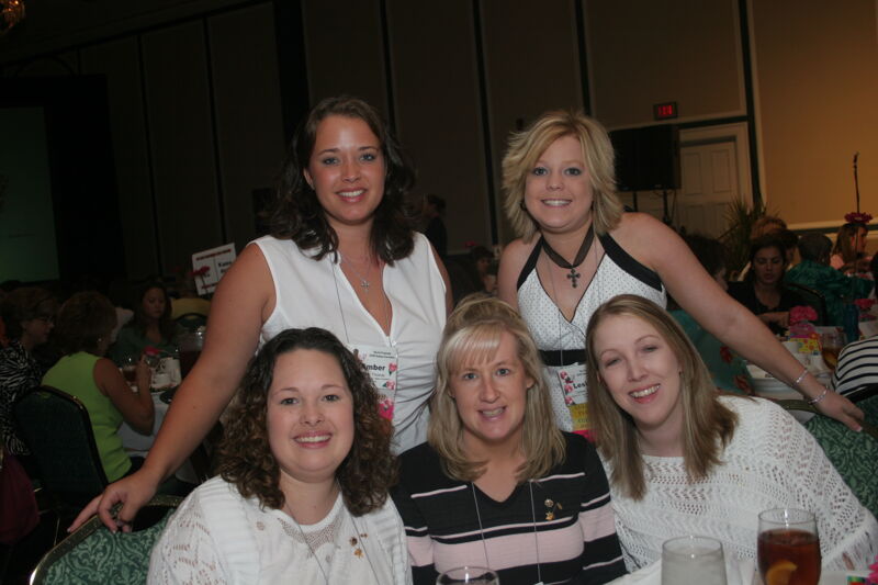 Five Phi Mus at Convention Sisterhood Luncheon Photograph 3, July 15, 2006 (Image)