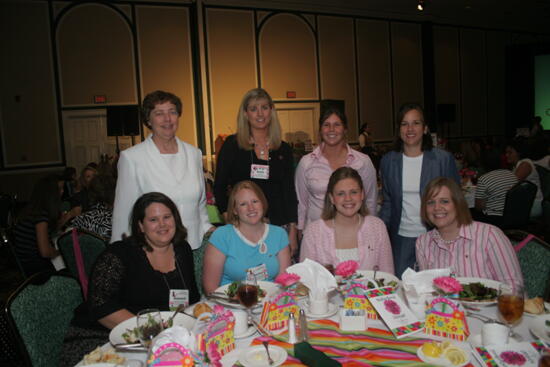 Table of Eight at Convention Sisterhood Luncheon Photograph 4, July 15, 2006 (image)