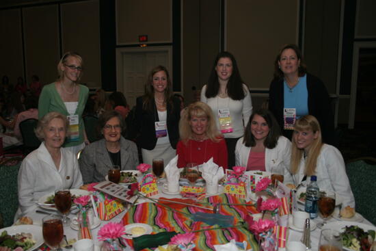 Table of Nine at Convention Sisterhood Luncheon Photograph 12, July 15, 2006 (image)