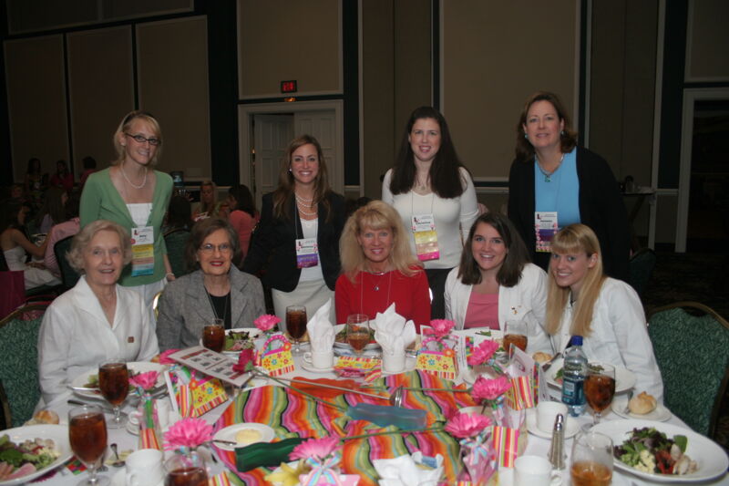 Table of Nine at Convention Sisterhood Luncheon Photograph 11, July 15, 2006 (Image)