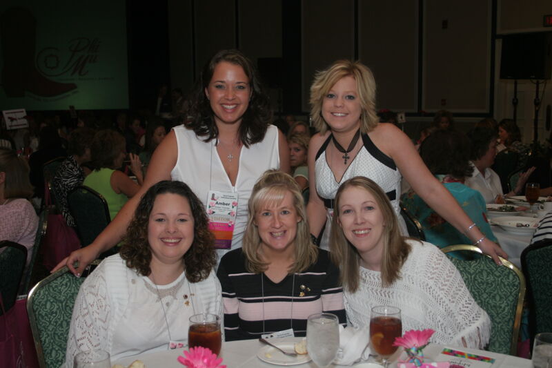 Five Phi Mus at Convention Sisterhood Luncheon Photograph 5, July 15, 2006 (Image)