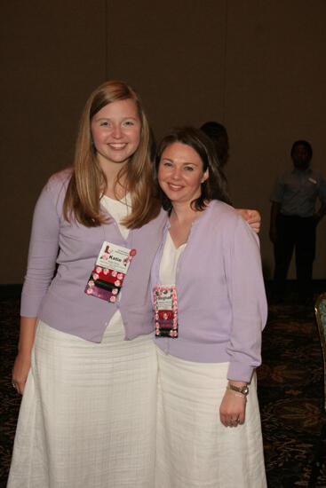 Katie Hicks and Meghan Hilleboe at Convention Sisterhood Luncheon Photograph, July 15, 2006 (image)