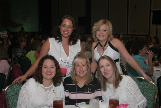 Five Phi Mus at Convention Sisterhood Luncheon Photograph 4, July 15, 2006 (image)