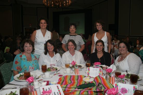 Table of Eight at Convention Sisterhood Luncheon Photograph 2, July 15, 2006 (image)