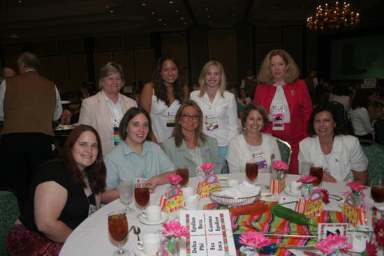 Table of Nine at Convention Sisterhood Luncheon Photograph 14, July 15, 2006 (image)