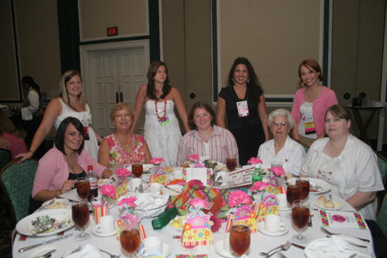 Table of Nine at Convention Sisterhood Luncheon Photograph 9, July 15, 2006 (image)