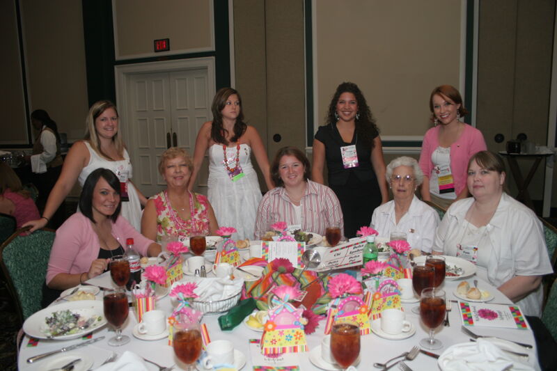 Table of Nine at Convention Sisterhood Luncheon Photograph 9, July 15, 2006 (Image)