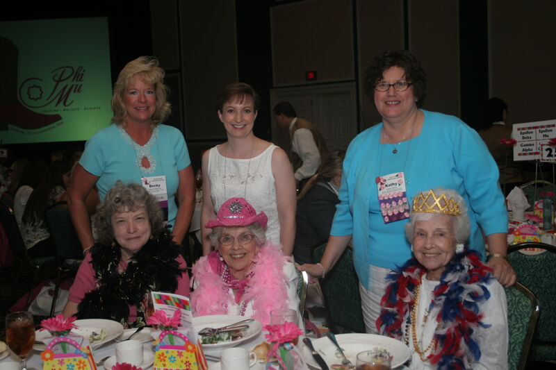 Table of Six at Convention Sisterhood Luncheon Photograph 3, July 15, 2006 (Image)