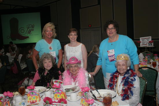 Table of Six at Convention Sisterhood Luncheon Photograph 2, July 15, 2006 (image)