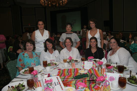 Table of Eight at Convention Sisterhood Luncheon Photograph 1, July 15, 2006 (image)