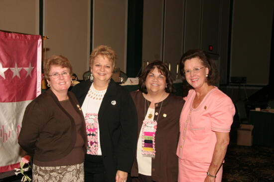 Eggert, Williams, Grace, and McCarty at Convention Sisterhood Luncheon Photograph 1, July 15, 2006 (image)