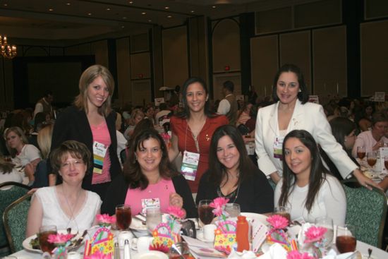 Table of Seven at Convention Sisterhood Luncheon Photograph 5, July 15, 2006 (image)