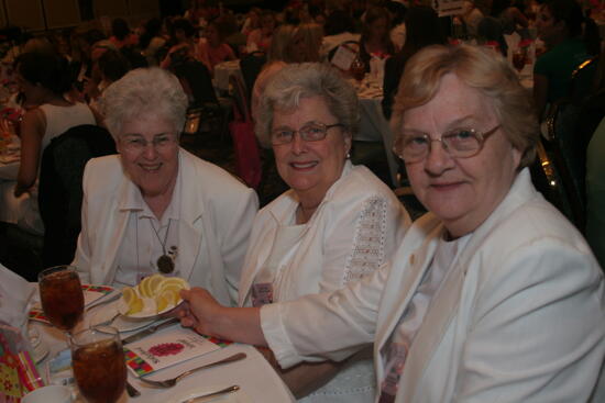 Three Alumnae at Convention Sisterhood Luncheon Photograph, July 15, 2006 (image)