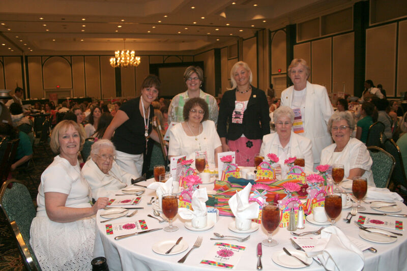 Table of Nine at Convention Sisterhood Luncheon Photograph 8, July 15, 2006 (Image)