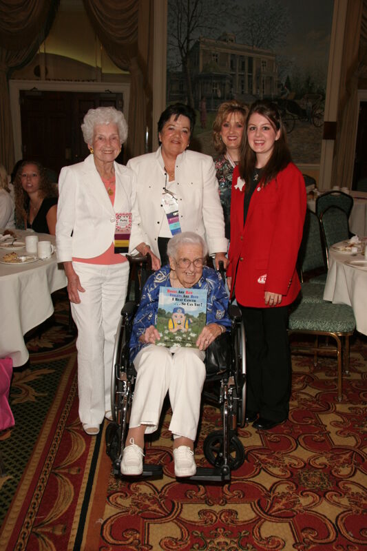 Five Phi Mus With Children's Book at Convention Photograph 1, July 2006 (Image)