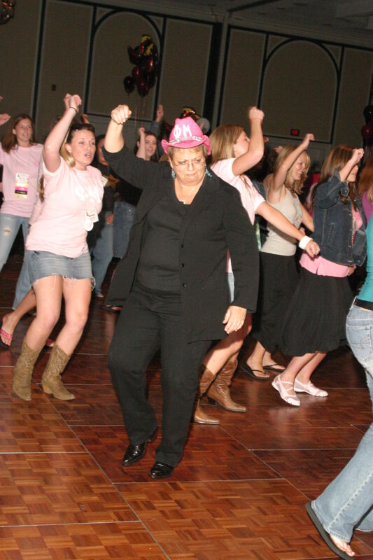 July 12 Kathy Williams Dancing at Convention Welcome Dinner Image