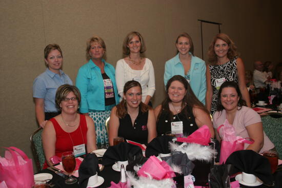 Table of Nine at Convention Luncheon Photograph 2, July 2006 (image)