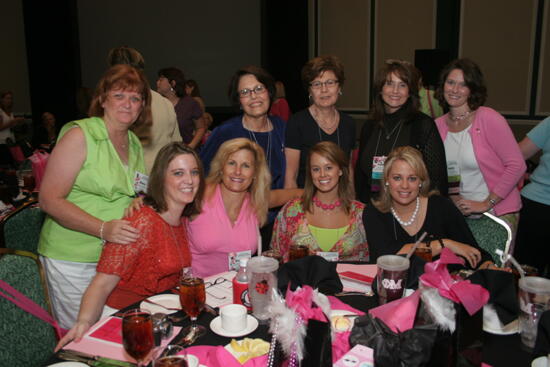 Table of Nine at Convention Luncheon Photograph 1, July 2006 (image)