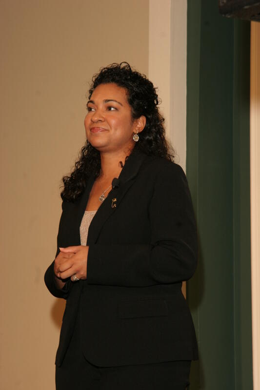 July 13 Unidentified Phi Mu Speaking at Thursday Convention Luncheon Photograph 1 Image