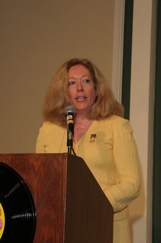 Cindy Lowden Speaking at Thursday Convention Luncheon Photograph, July 13, 2006 (Image)