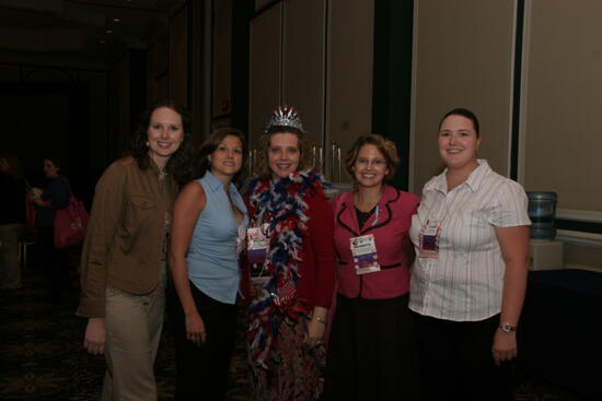 Forscher, Kovreg-Sherman, Meyer, and Two Unidentified Phi Mus at Convention Photograph 2, July 2006 (image)