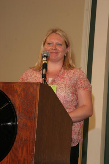 Unidentified Phi Mu Speaking at Thursday Convention Luncheon Photograph 2, July 13, 2006 (image)