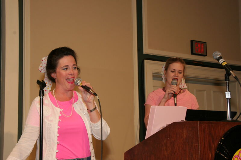 Mary Helen Griffis and Elizabeth Stevens Entertaining at Thursday Convention Luncheon Photograph 3, July 13, 2006 (Image)