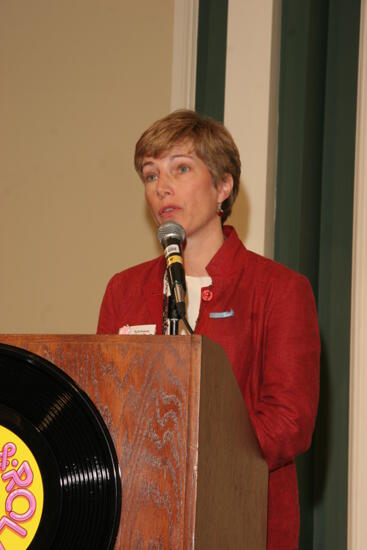 Therese DeMouy Speaking at Thursday Convention Luncheon Photograph, July 13, 2006 (image)