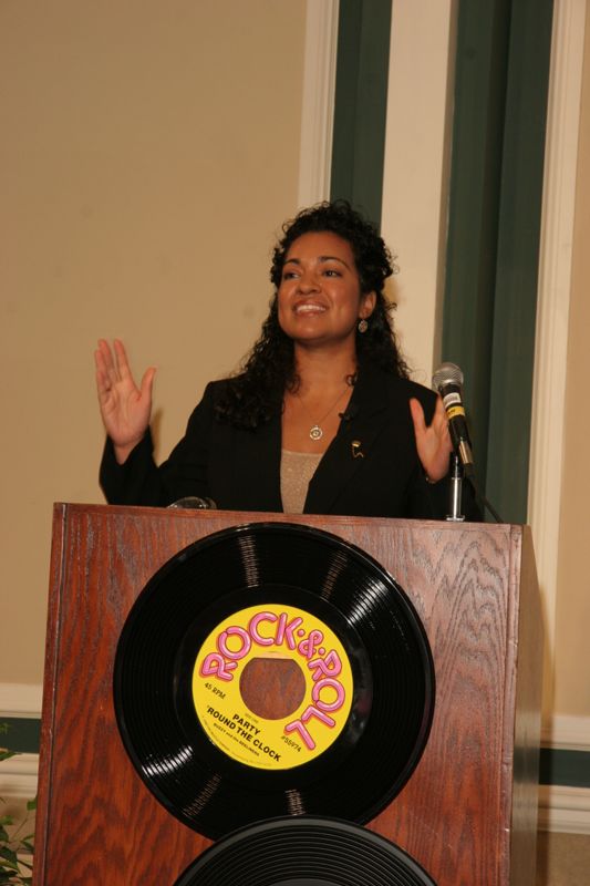 July 13 Unidentified Phi Mu Speaking at Thursday Convention Luncheon Photograph 2 Image