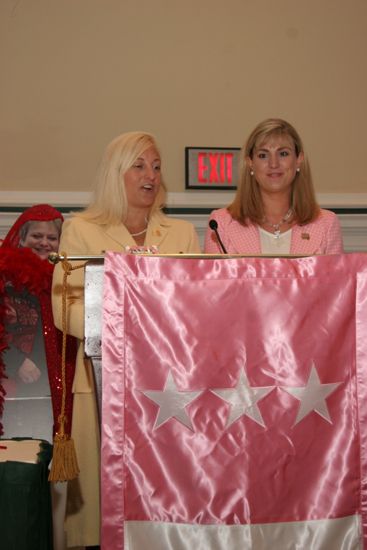 Kris Bridges and Andie Kash Speaking at Thursday Convention Session Photograph, July 13, 2006 (image)