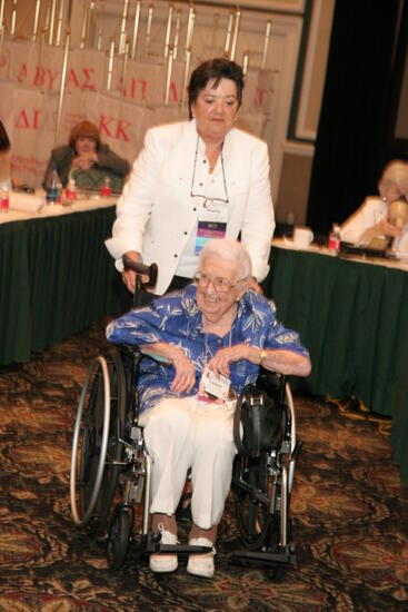 Penny Cupp and Leona Hughes at Thursday Convention Session Photograph, July 13, 2006 (image)