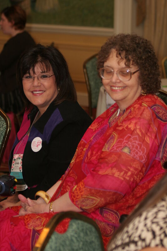 Linda Bush and Mary Indianer at Thursday Convention Session Photograph, July 13, 2006 (Image)