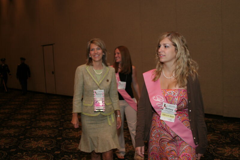 Melissa Walsh and Mallory Wesner in Thursday Convention Session Procession Photograph, July 13, 2006 (Image)