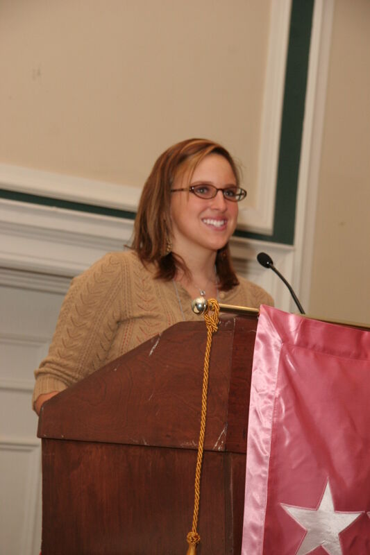 Unidentified Phi Mu Speaking at Thursday Convention Session Photograph 3, July 13, 2006 (Image)