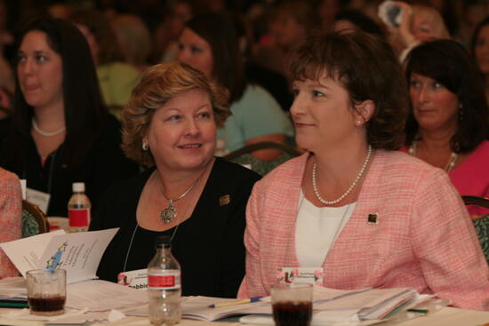 Debbie Noone and Frances Mitchelson at Thursday Convention Session Photograph, July 13, 2006 (image)